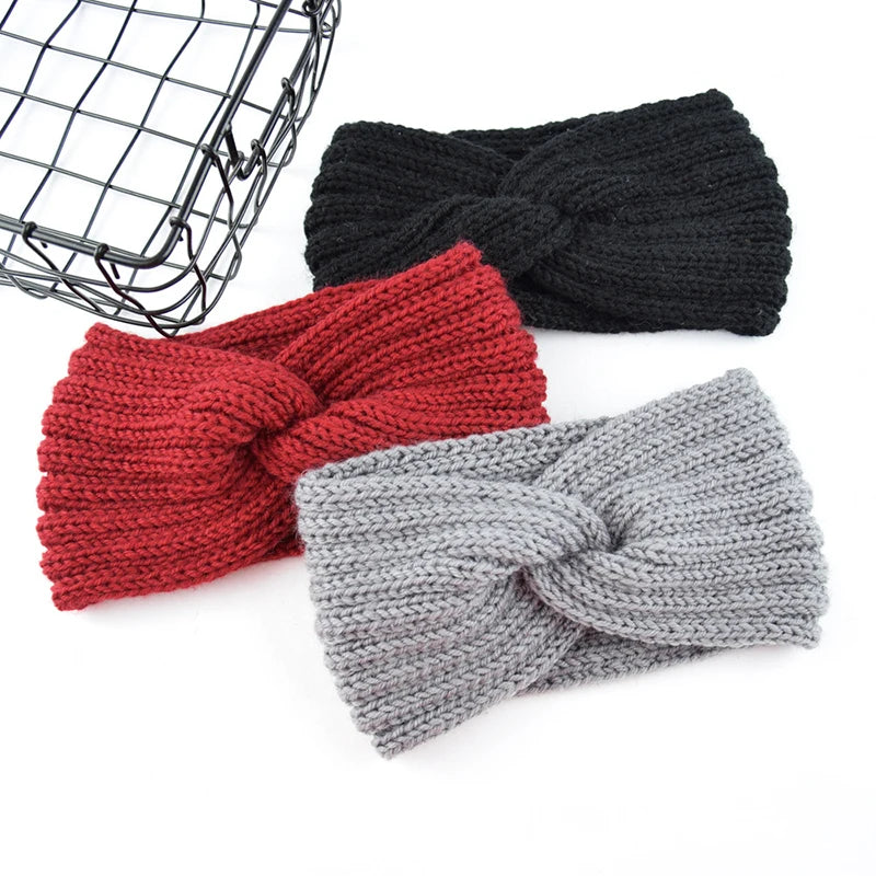 Headband Solid Color Elastic Hair Bands
Twisted Knitted