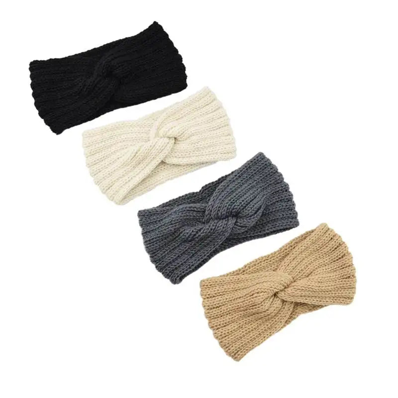 Headband Solid Color Elastic Hair Bands
Twisted Knitted