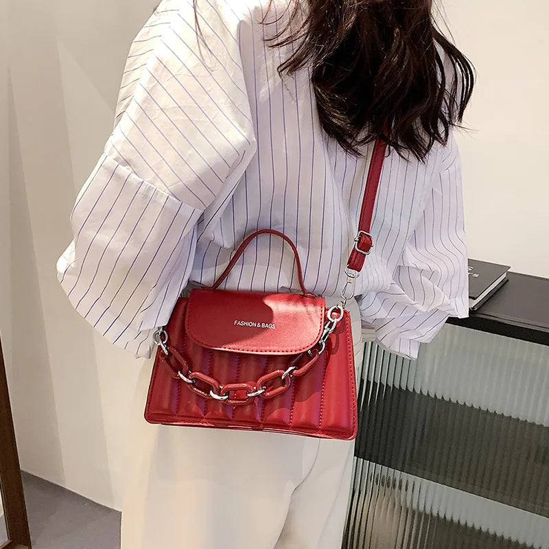 Shoulder Bag Solid Color Crossbody