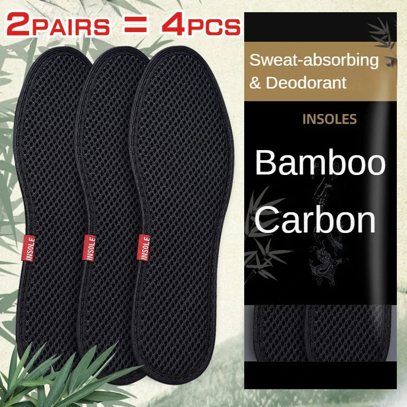 🤢 🦶 Eliminates bad smell from your feet 🤮 Bamboo Insoles Deodorant Insoles Mesh Breathable Absorb-Sweat