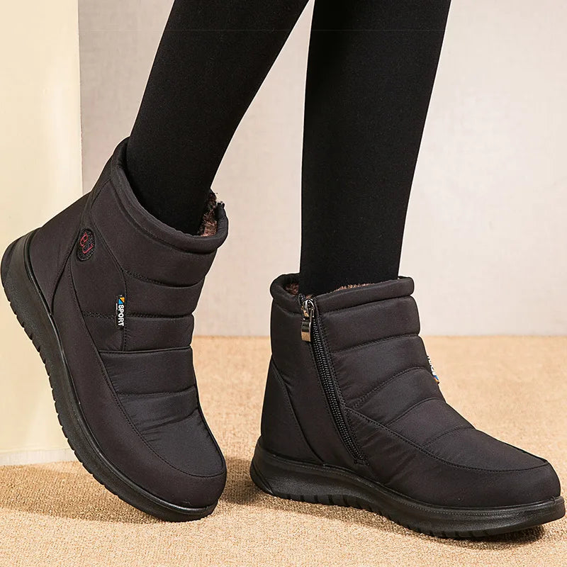 Women's Boots Ankle Boots Waterproof Low Heels Snow