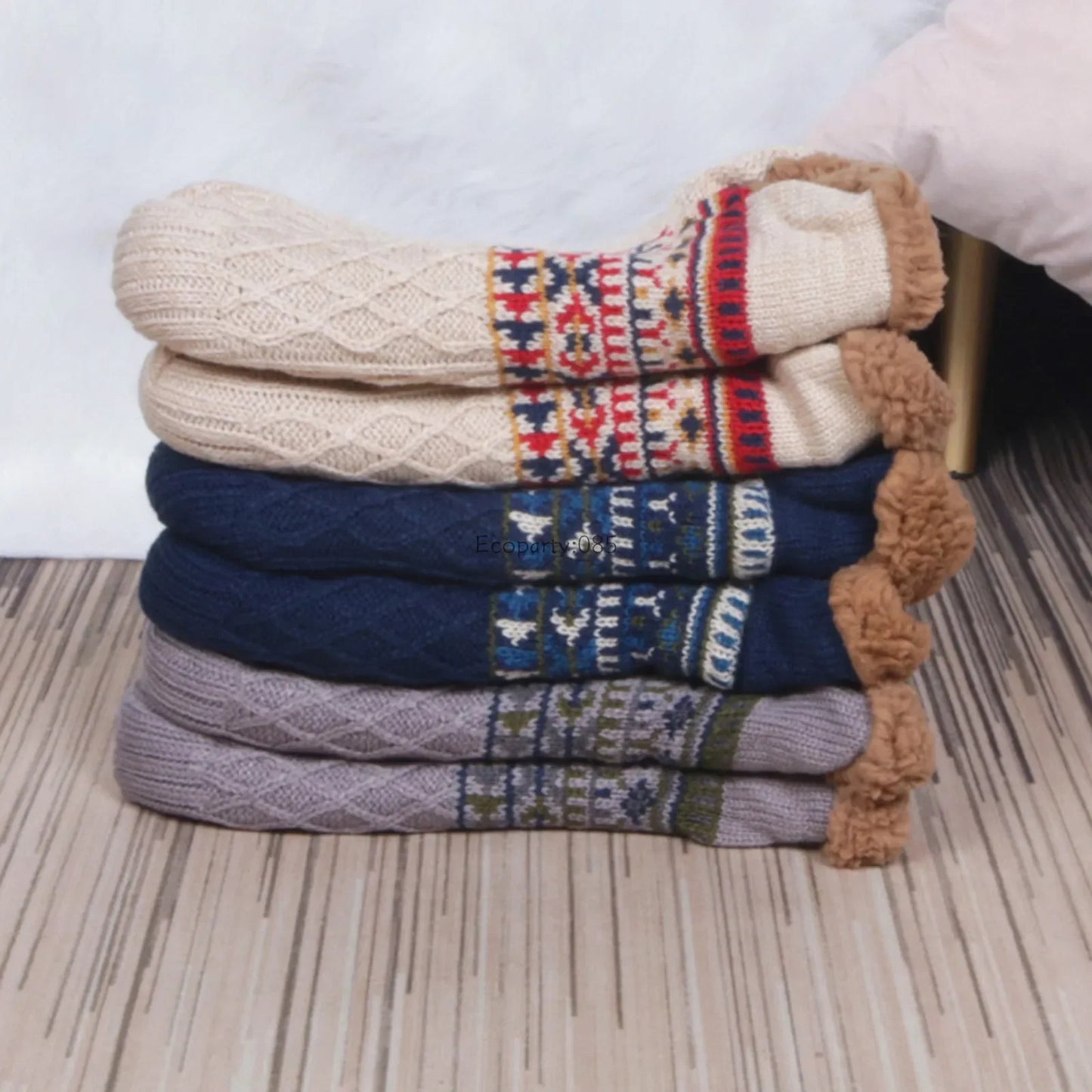 Fall and Winter Floor Socks Warm Women 
Slippers Socks