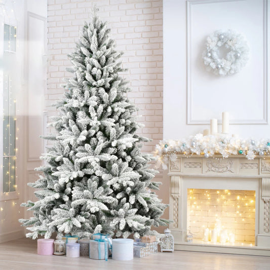 🎄🎄 6ft Artificial Christmas Tree for Home, Party, Holidays, PVC Branch Tips Thickened Trunk and Tree Stand