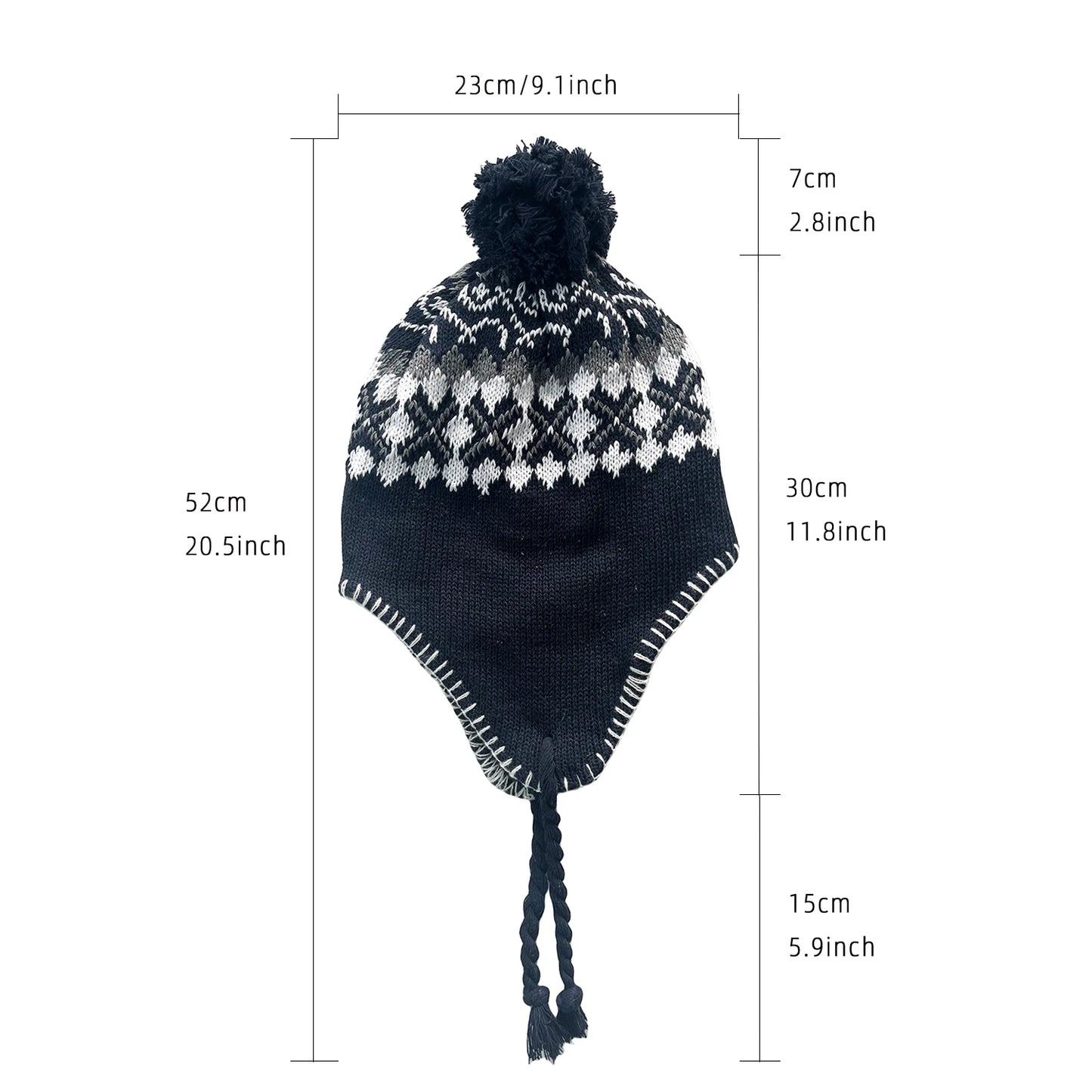 Ear protection knitted hat For Women