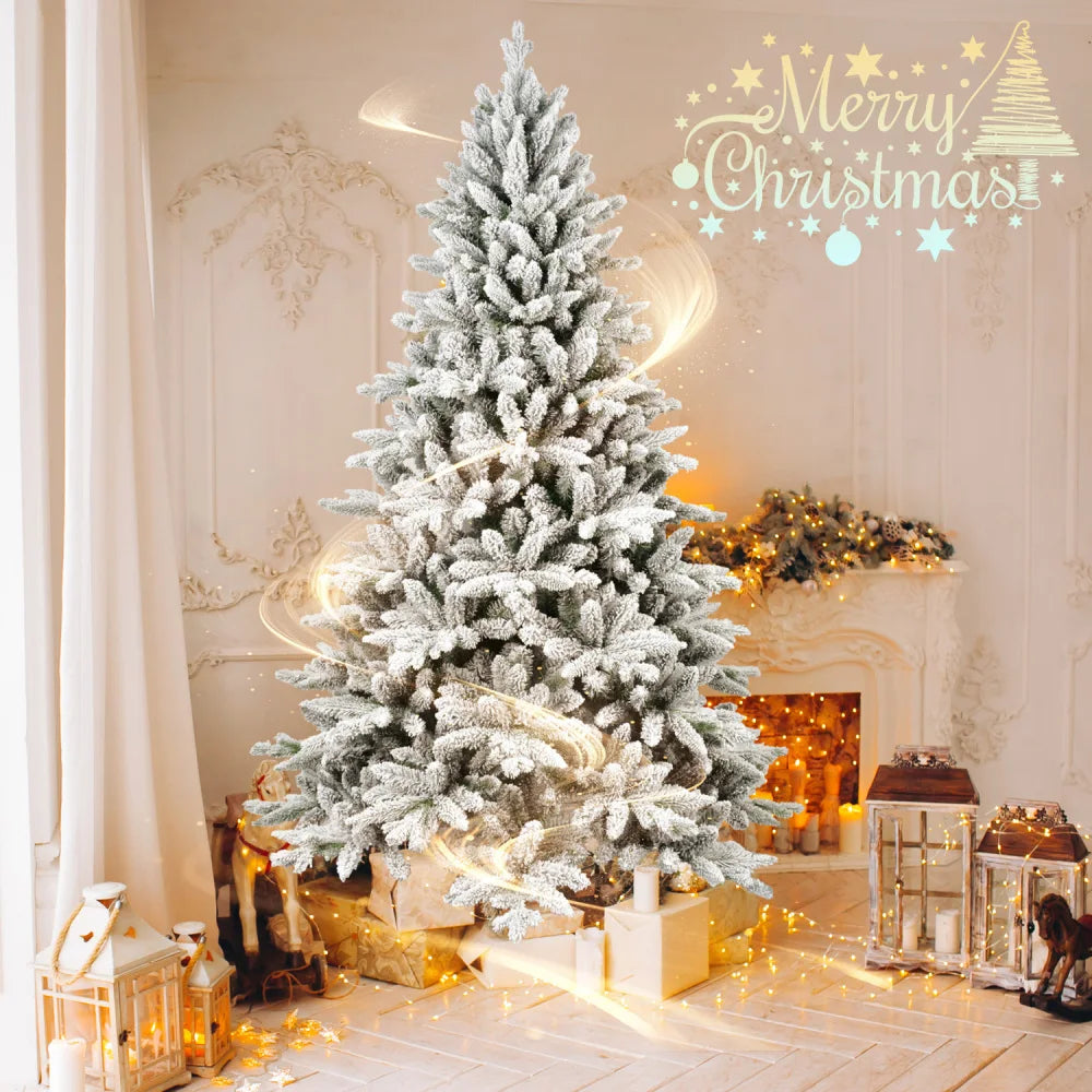 🎄🎄 6ft Artificial Christmas Tree for Home, Party, Holidays, PVC Branch Tips Thickened Trunk and Tree Stand