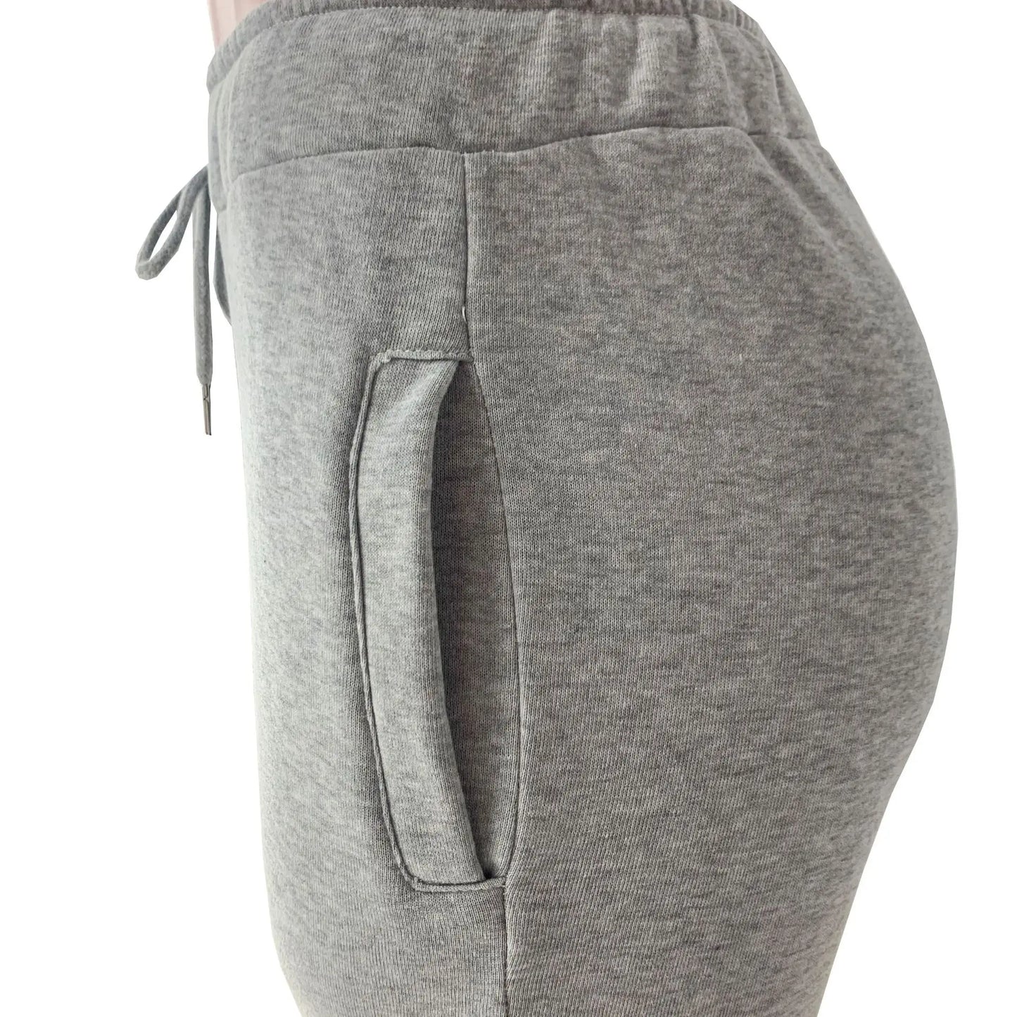 ⌛ XS-3XL Size Stacked 💥 Sweat Pants Fall Winter Women's Mid Waist 
Thick Stacked Fleece Pants Joggers 💝