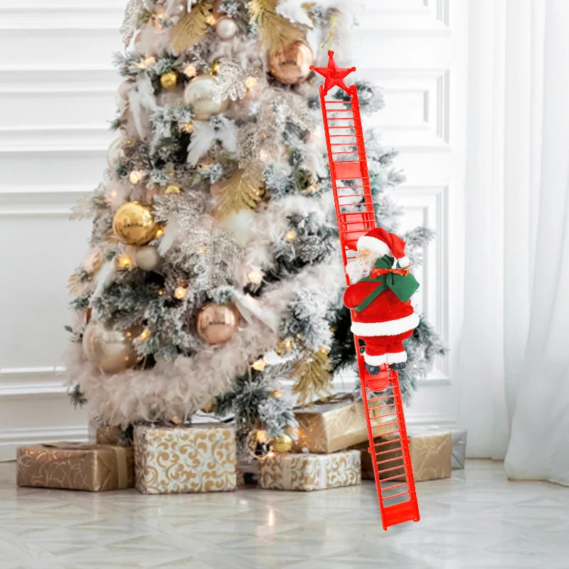 Santa Claus Climbing Ladder with Music - Cost may vary in size and color