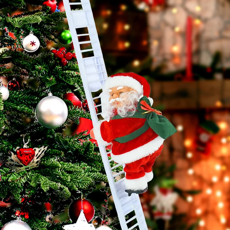 Santa Claus Climbing Ladder with Music - Cost may vary in size and color